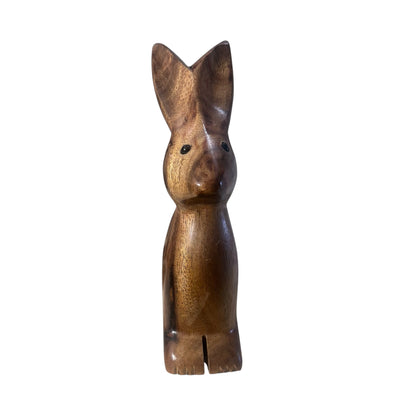 Handcarved Wooden Bunny — Artisan India | Albizia Wood