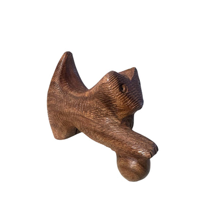 Handcarved Wooden Cat — Artisan India | Albizia Wood