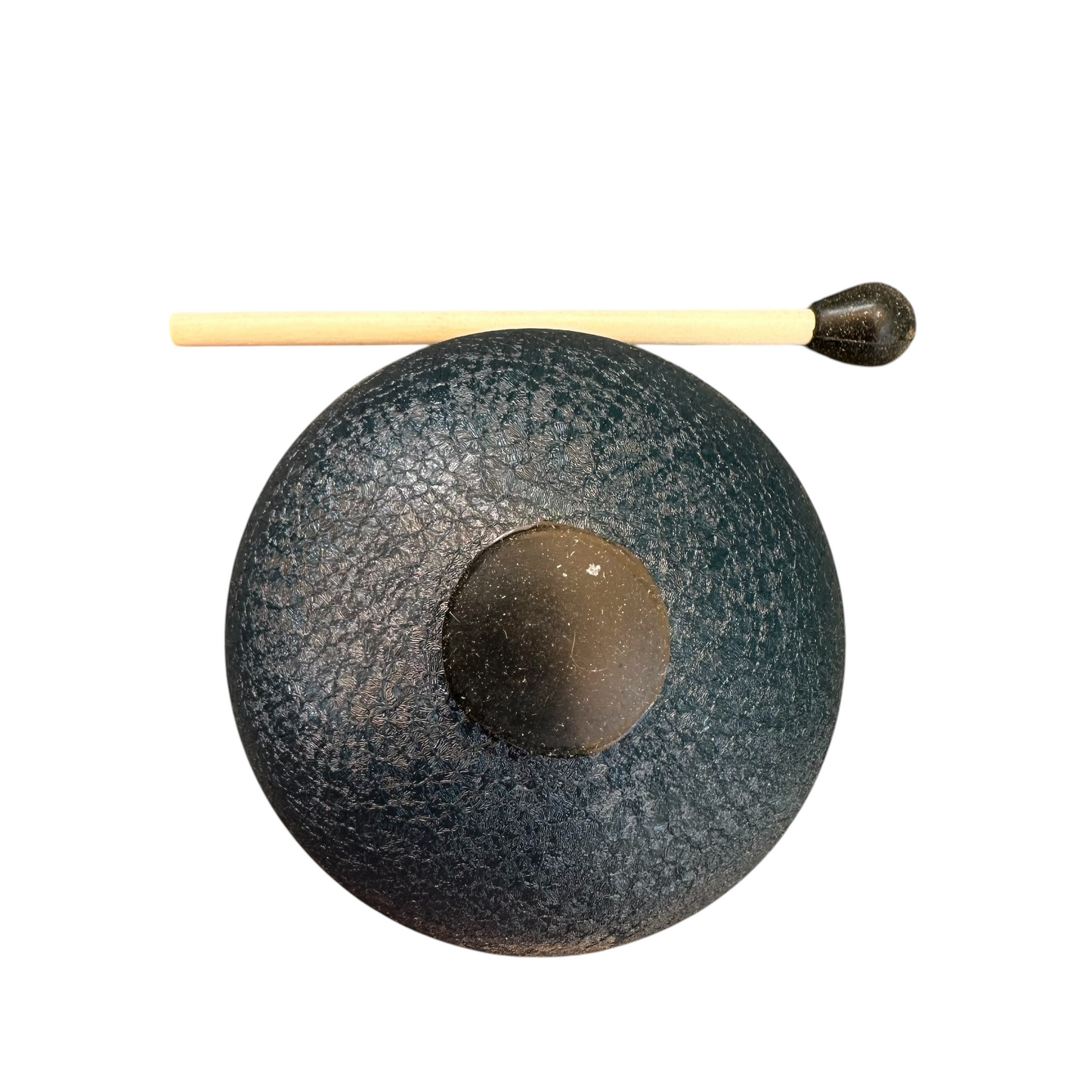 Mini Rain Drum – 3” Navy Blue Steel Percussion Instrument with Mallet – Soothing Sound Toy for Kids & Adults