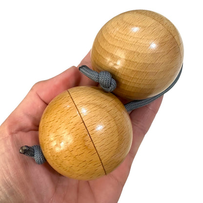 Music Frog Co™ RhythmSphere Asalato – Handcrafted Natural Wooden Percussion Instrument