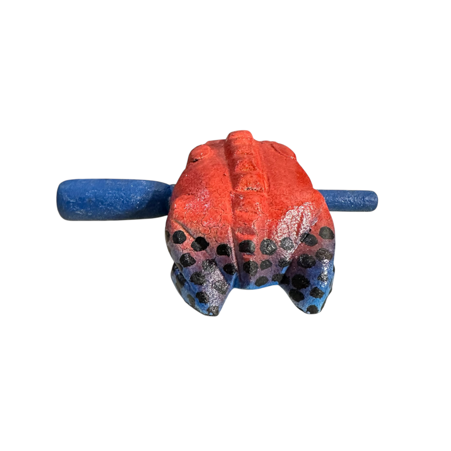 1.5" Extra Small Red Dart Wooden Musical Frog Percussion Instrument