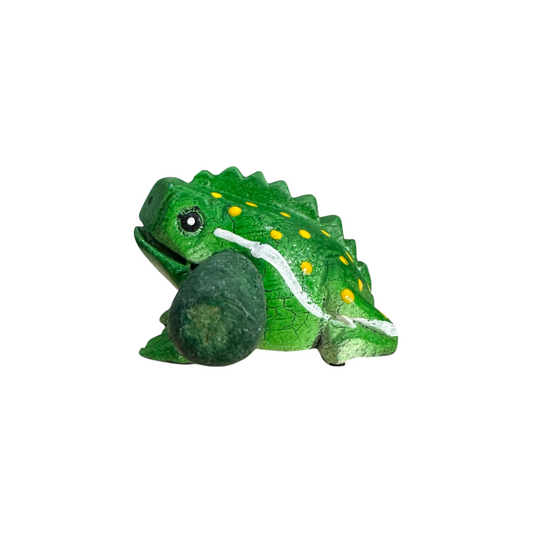 1.5" Extra Small Green Leaf Frog Musical Frog Percussion Instrument