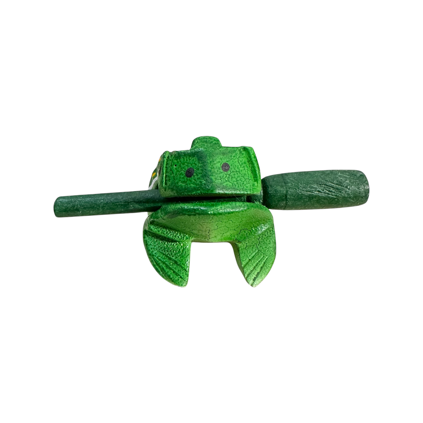 2" Small Green Leaf Frog Musical Frog Percussion Instrument