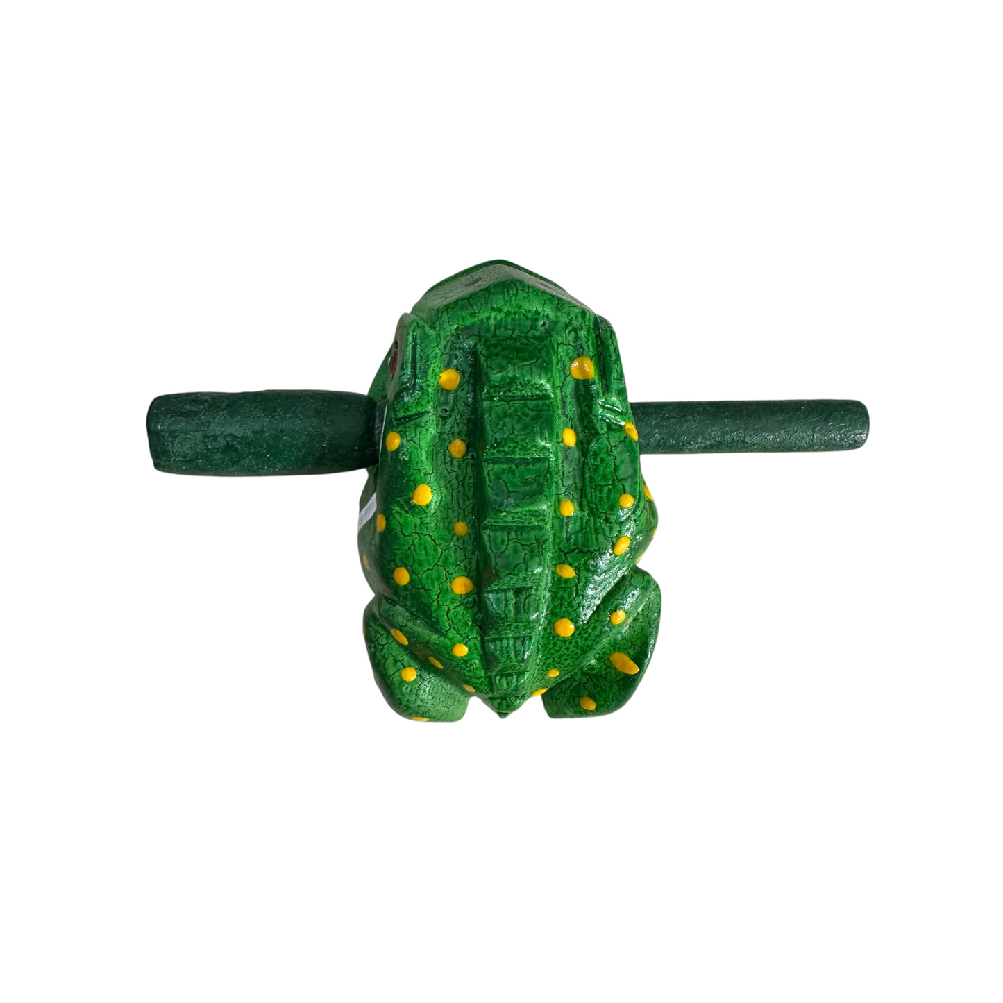 2" Small Green Leaf Frog Musical Frog Percussion Instrument