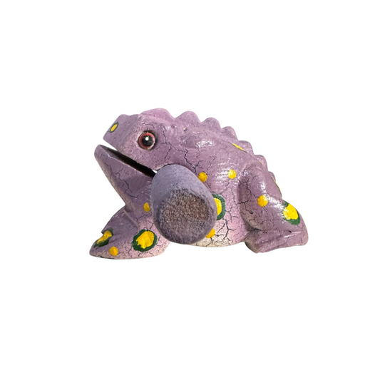 3" Medium Lavender Musical Percussion Frog