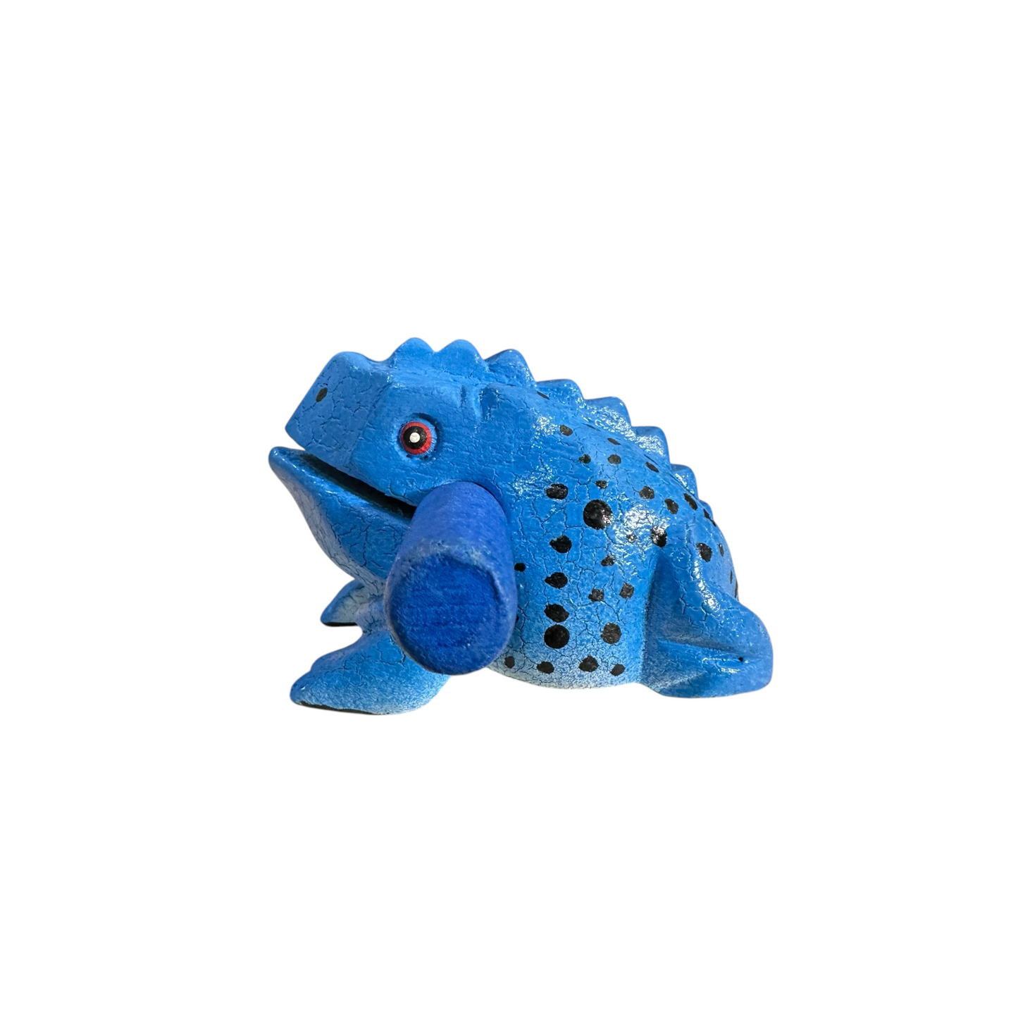 3" Medium Blue Dart Musical Percussion Frog