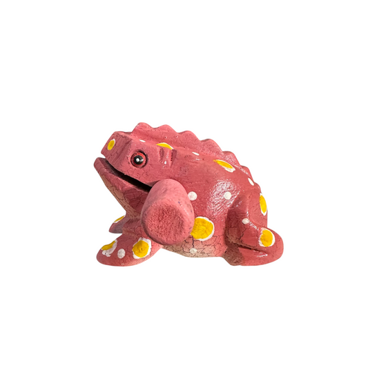 3" Medium Pink Musical Percussion Frog