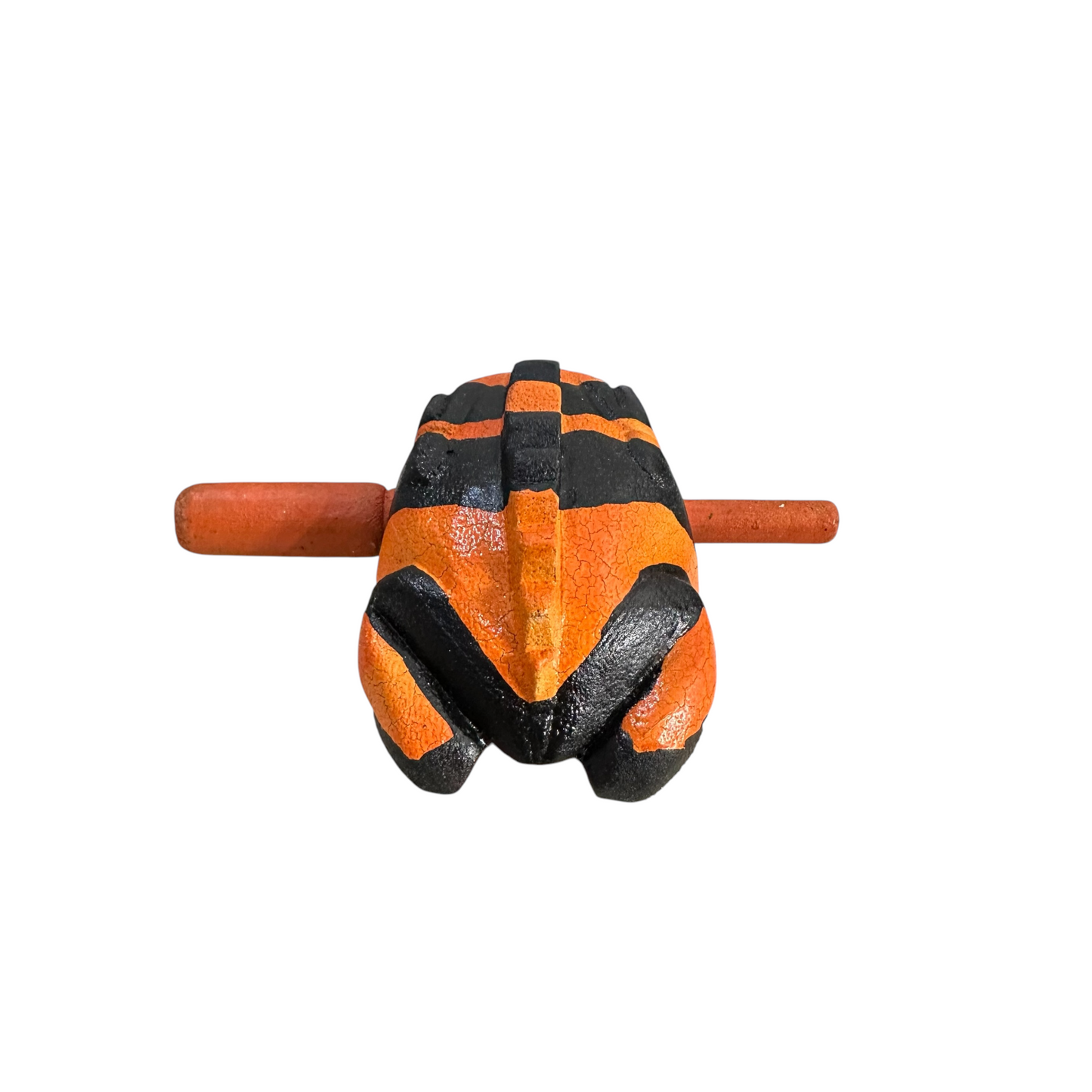 3" Medium Orange Dart Musical Percussion Frog