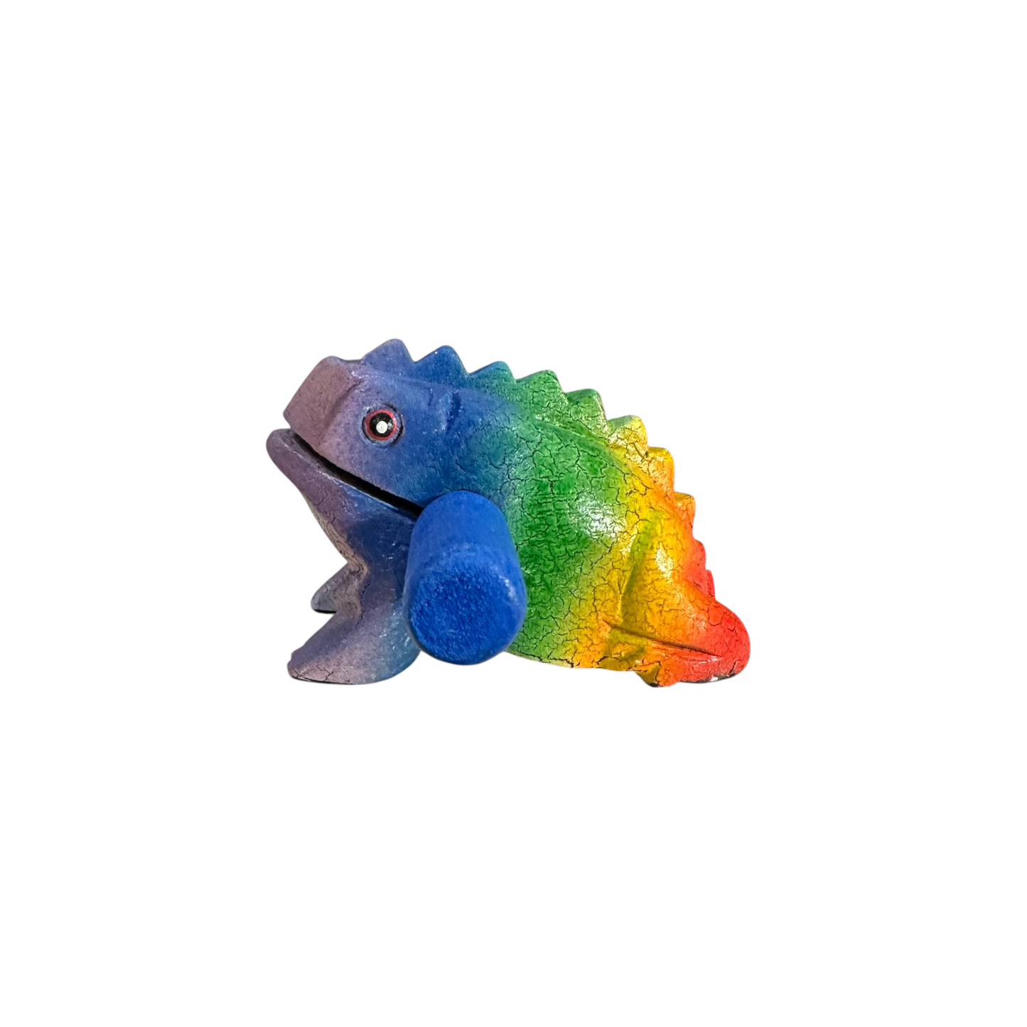 3" Medium Rainbow Musical Percussion Frog