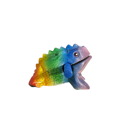 3" Medium Rainbow Musical Percussion Frog