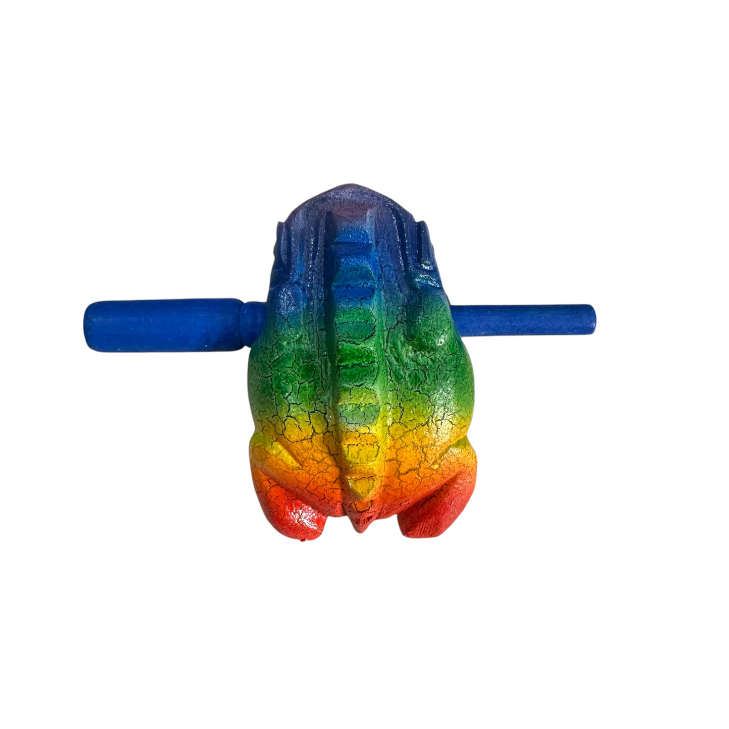 3" Medium Rainbow Musical Percussion Frog