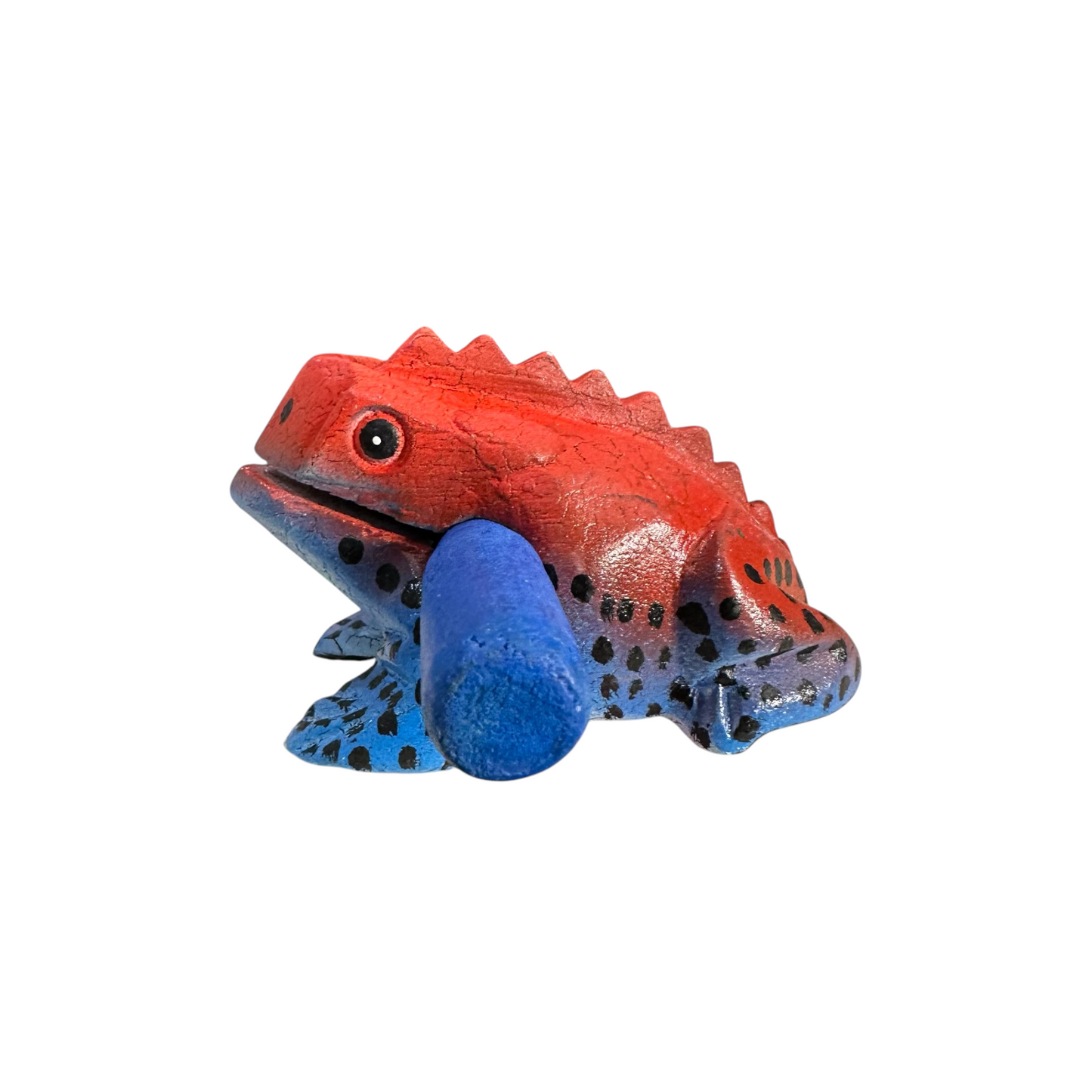 3" Medium Red Dart Musical Percussion Frog