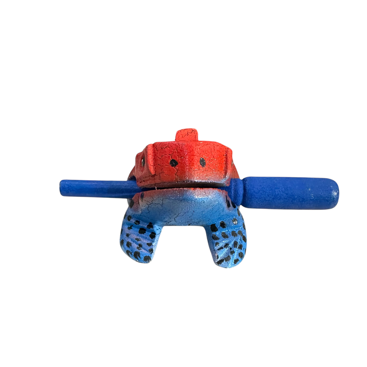 3" Medium Red Dart Musical Percussion Frog