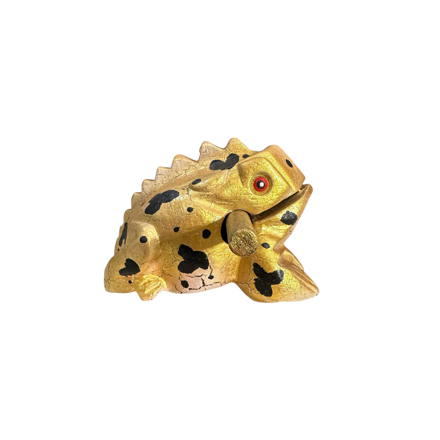 3" Medium Egypt Golden Musical Percussion Frog