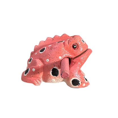 3" Medium Cherry Blossom Musical Percussion Frog