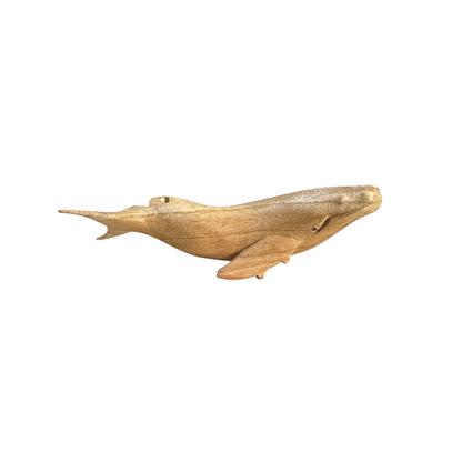 Wooden humpback whale whistle noise maker