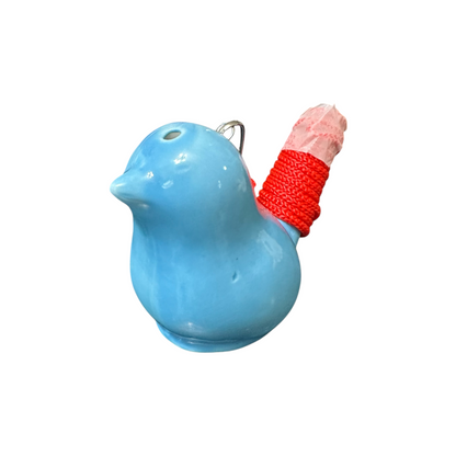 Ceramic Water Whistle Wind Instrument Blue Bird