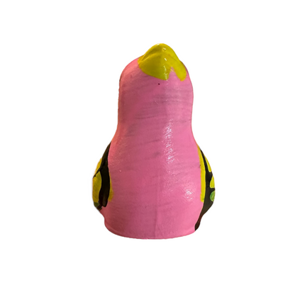 Clay Water Whistle Bird (Pink)