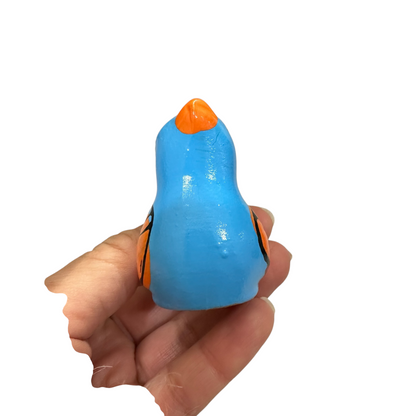 Clay Water Whistle Bird (Light Blue)