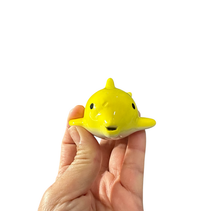 Ceramic Dolphin Ocarina Yellow