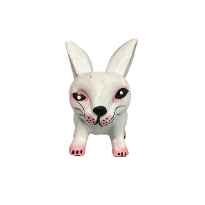 Mini Wooden Bunny Figurine