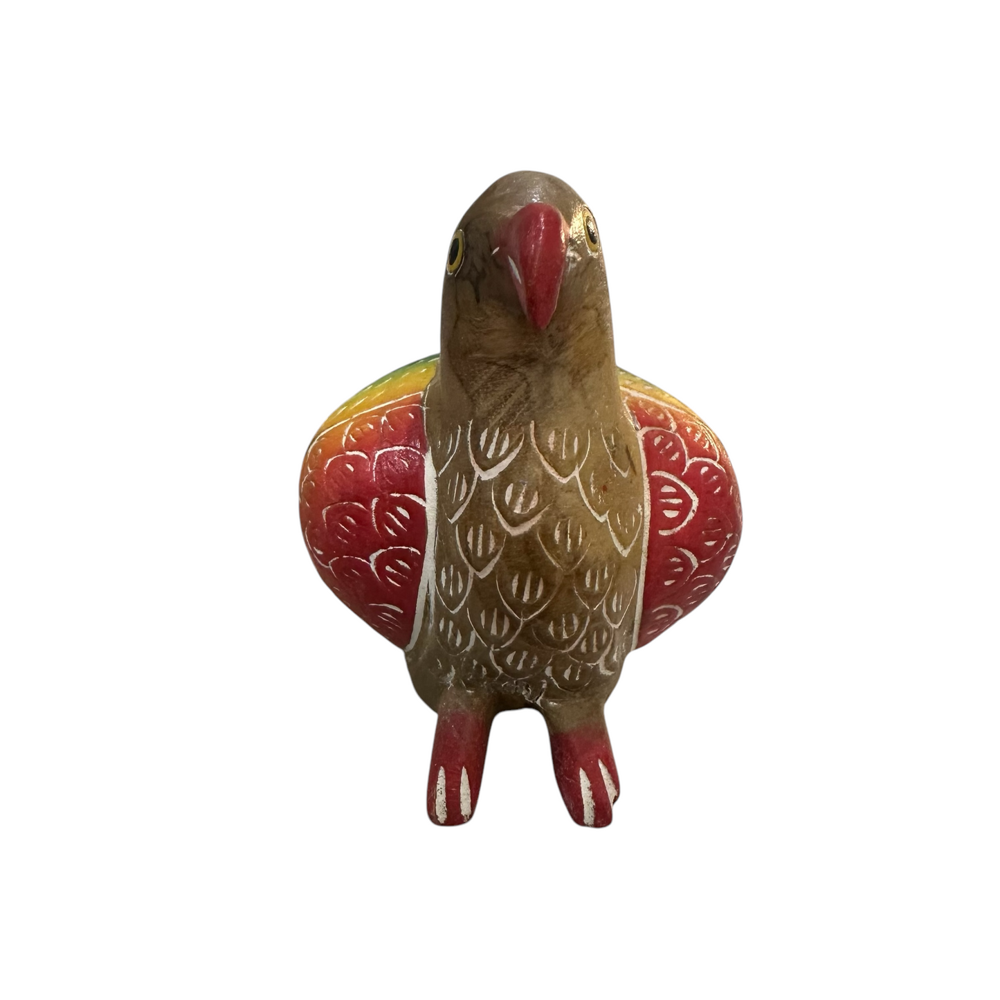 Wooden Quail Bird Figurine Decoration