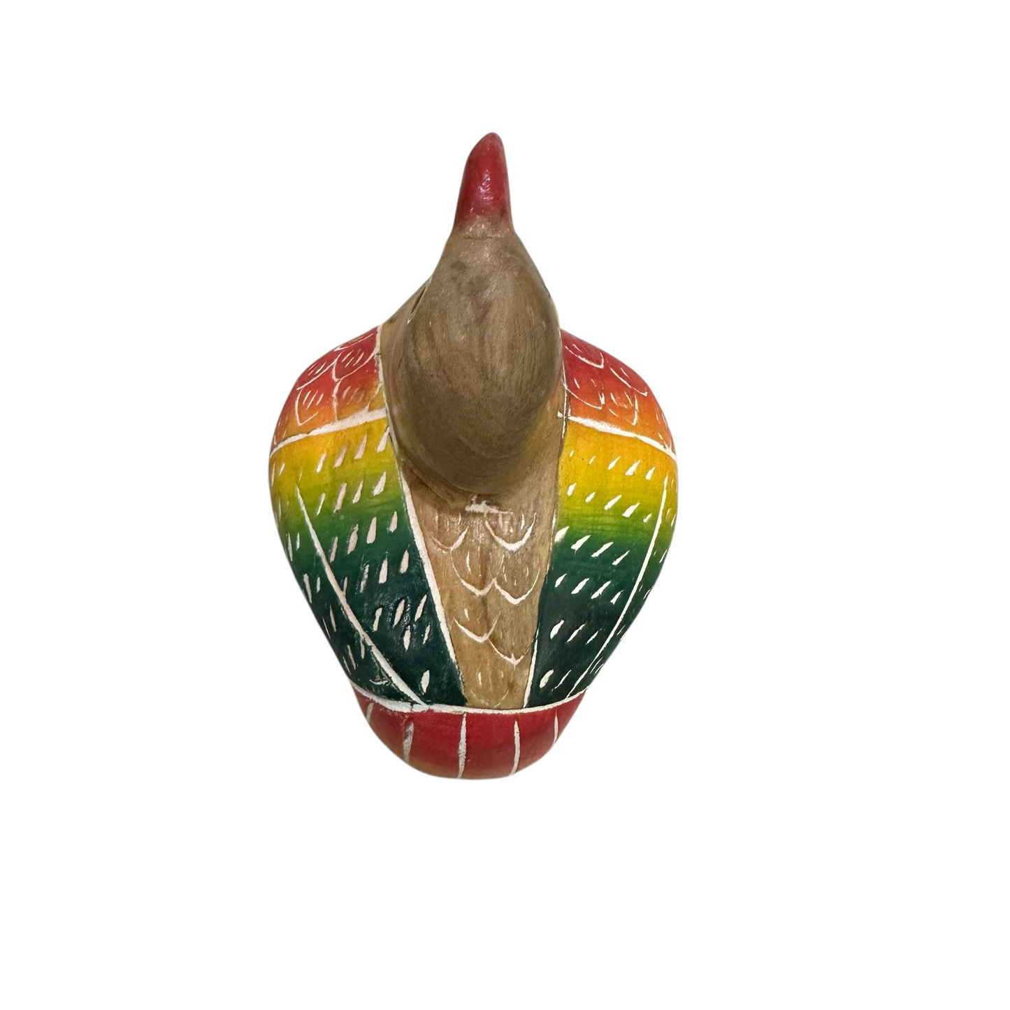 Wooden Quail Bird Figurine Decoration