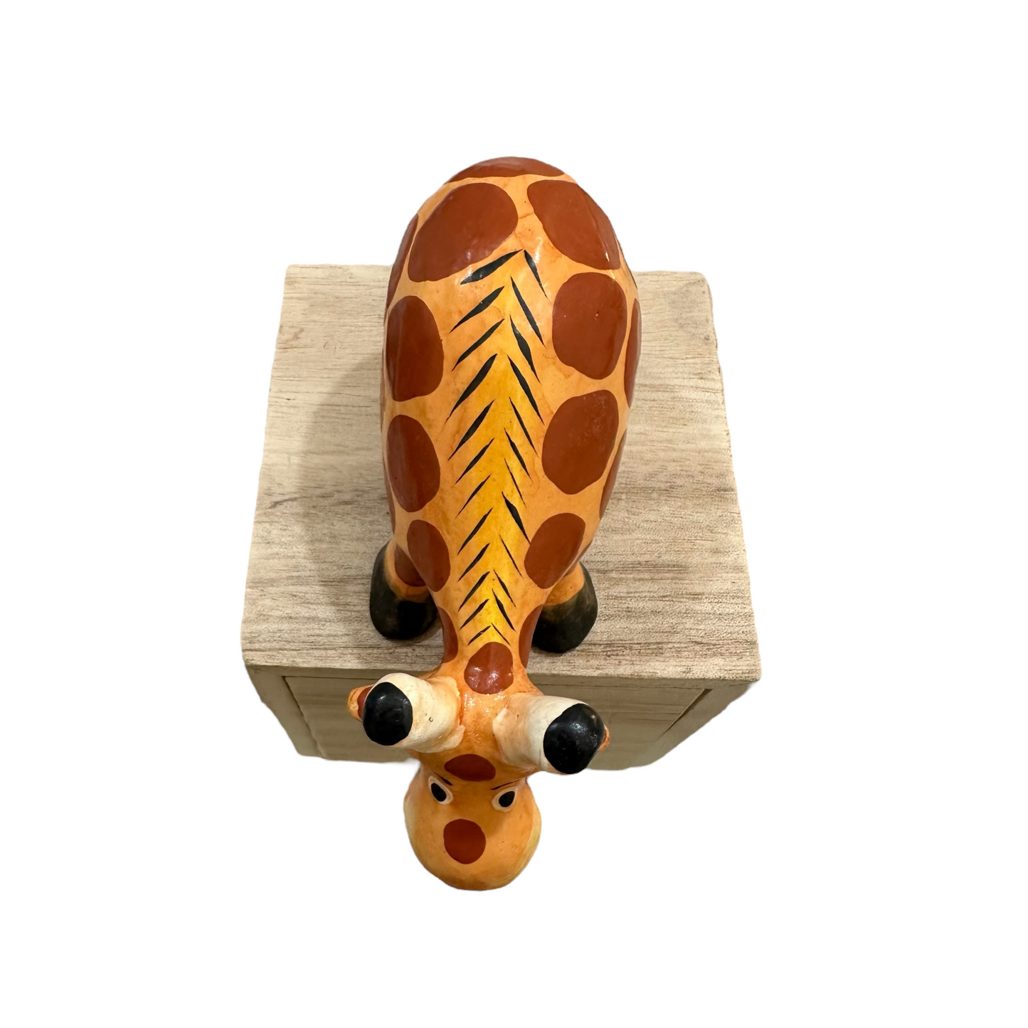 Wooden Giraffe Shelf Figurine Decoration