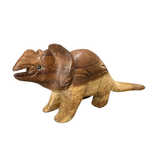 Wooden Musical Tri Dinosaur Whistle Instrument