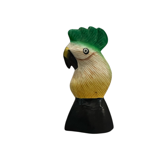 Wooden Parrot Decoration figurine (Green)