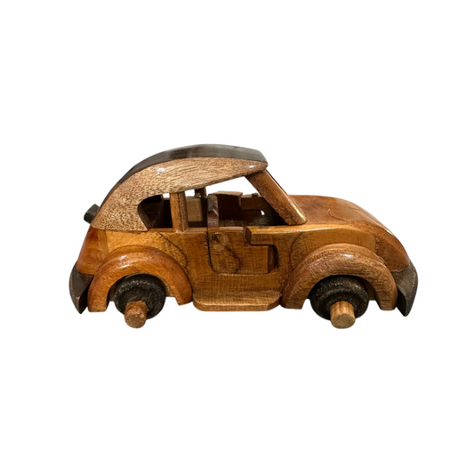 Wooden Beetle Car Decoration