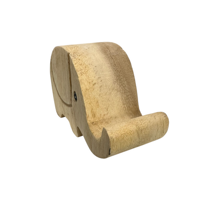 Wooden Phone Holder Elephant
