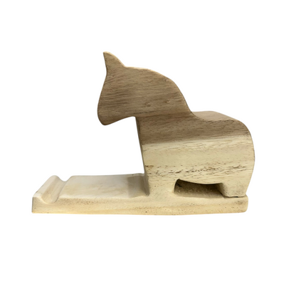 Wooden Horse Phone Holder