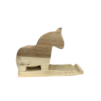 Wooden Horse Phone Holder