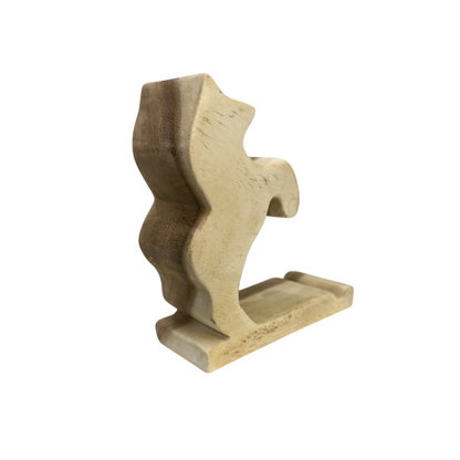 Wooden Standing Horse Phone Stand