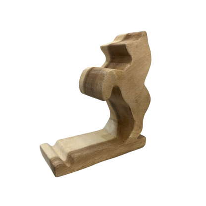 Wooden Standing Horse Phone Stand