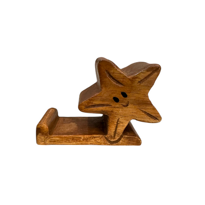 Wooden Starfish Phone Holder (Dark Oak)