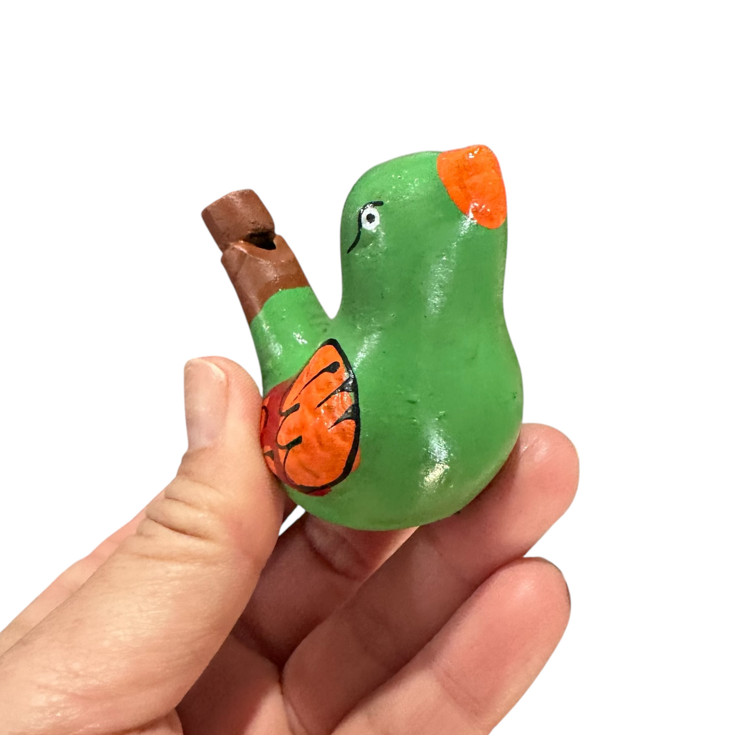 Clay Water Whistle Bird (light green)