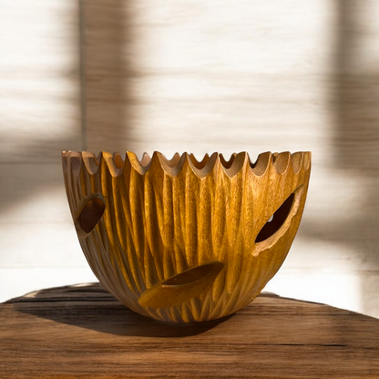 Suncrest Artisan Wooden Bowl