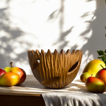 Suncrest Artisan Wooden Bowl