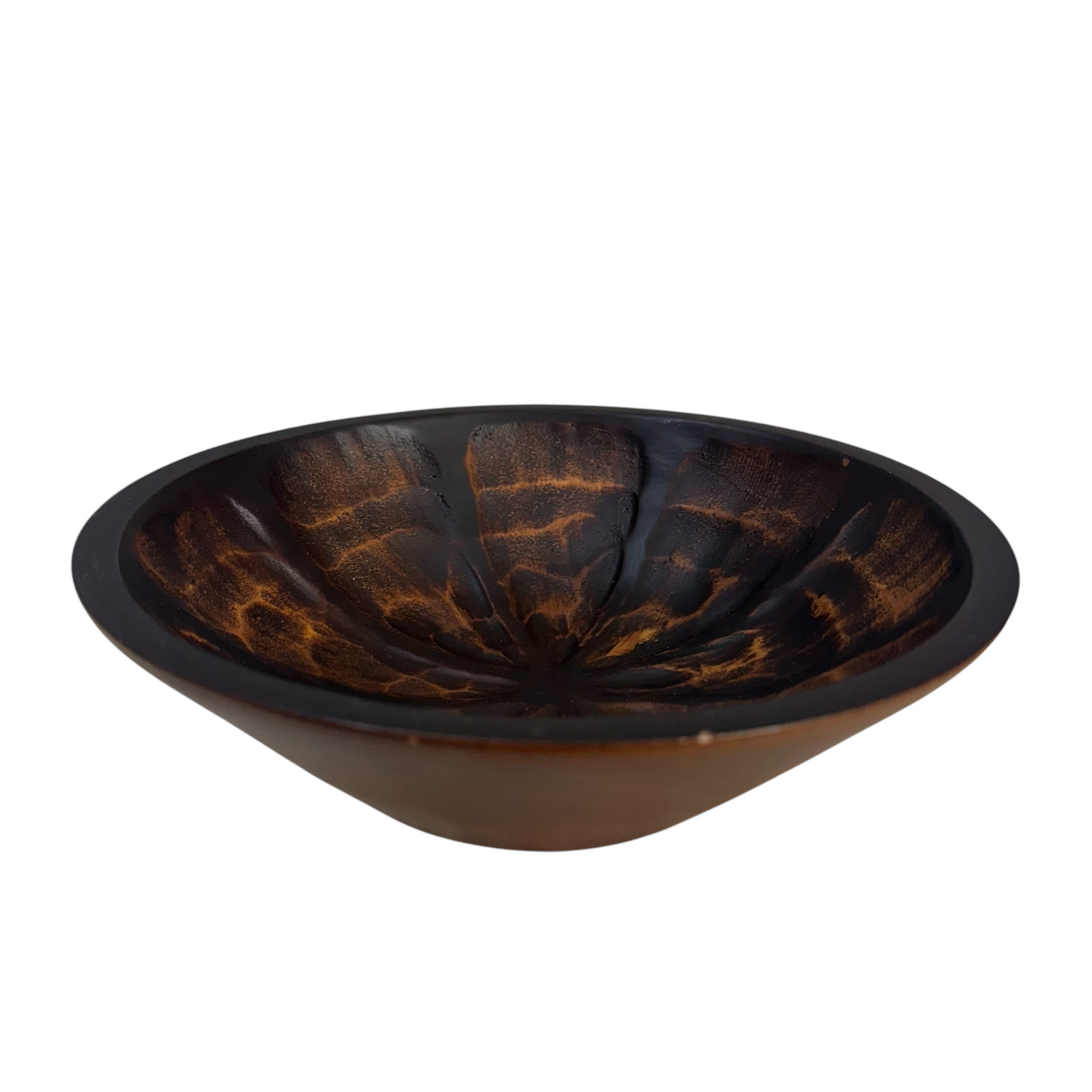 Emberwood Hand-Carved Decorative Bowl