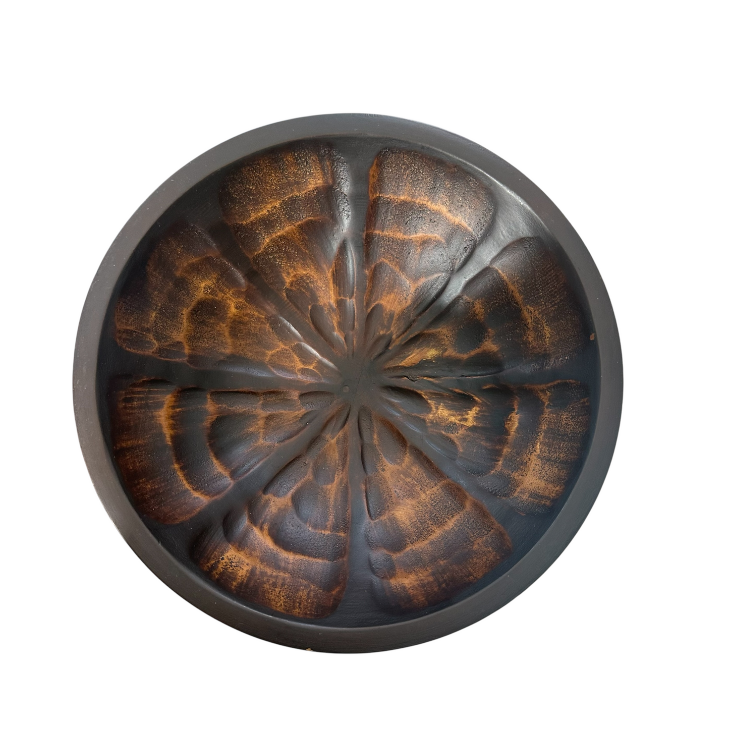 Emberwood Hand-Carved Decorative Bowl