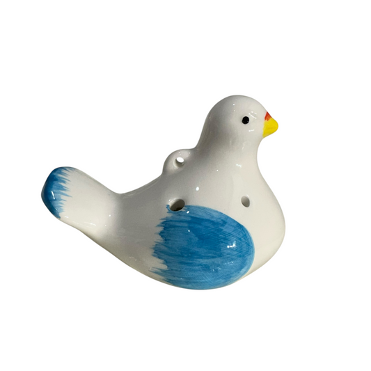 Ceramic Bird Water Whistle – Blue Wing