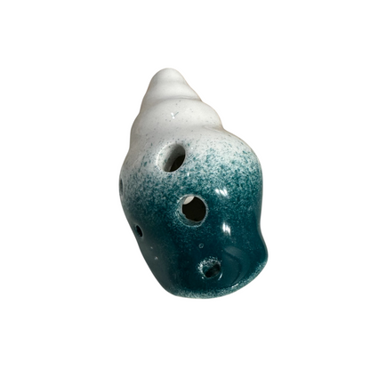 Handcrafted Ocean Seashell Ceramic Ocarina – Musical Instrument