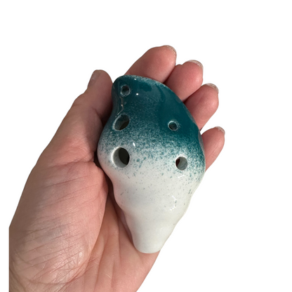 Handcrafted Ocean Seashell Ceramic Ocarina – Musical Instrument