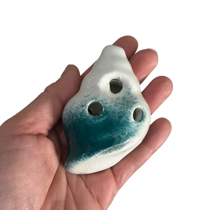 Handcrafted Ocean Seashell Ceramic Ocarina – Musical Instrument