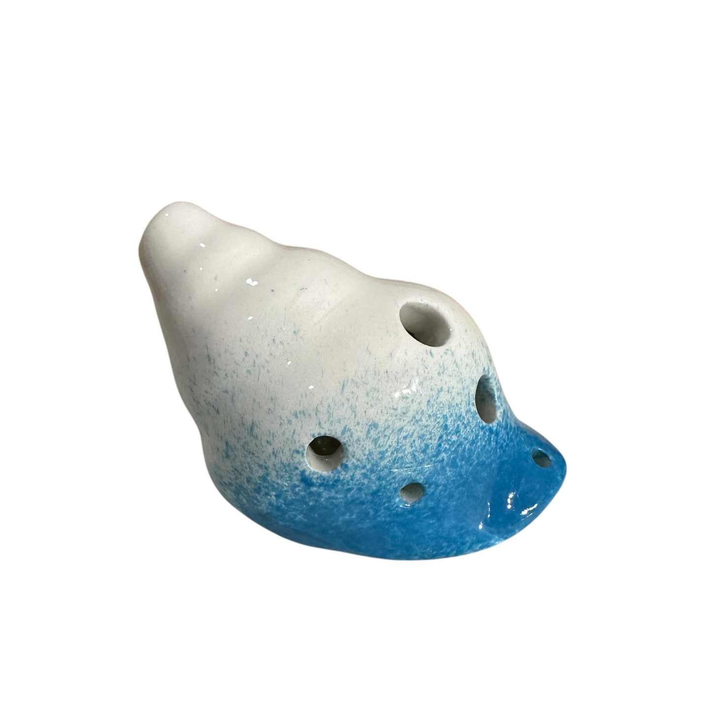 Handcrafted Sky Seashell Ceramic Ocarina – Musical Instrument