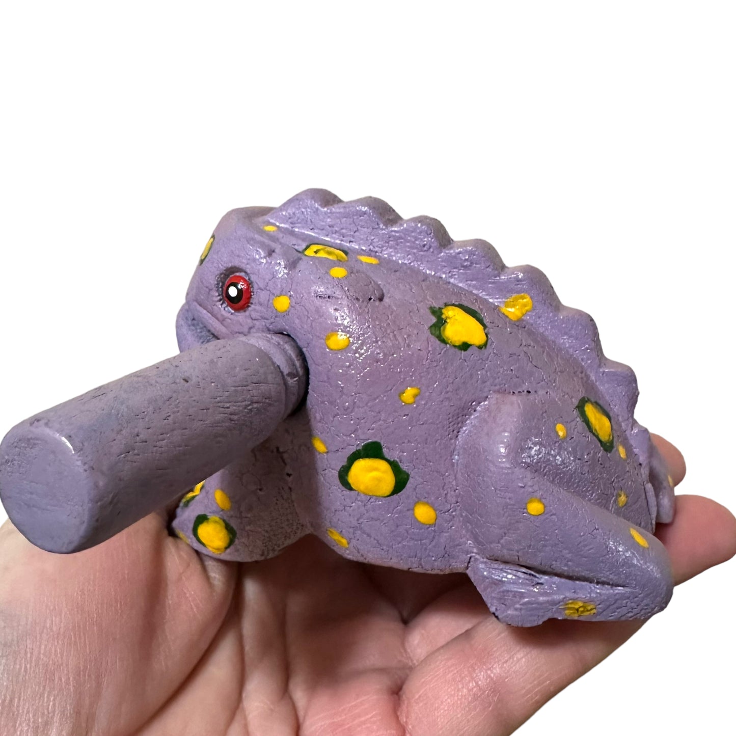 3" Medium Lavender Musical Percussion Frog