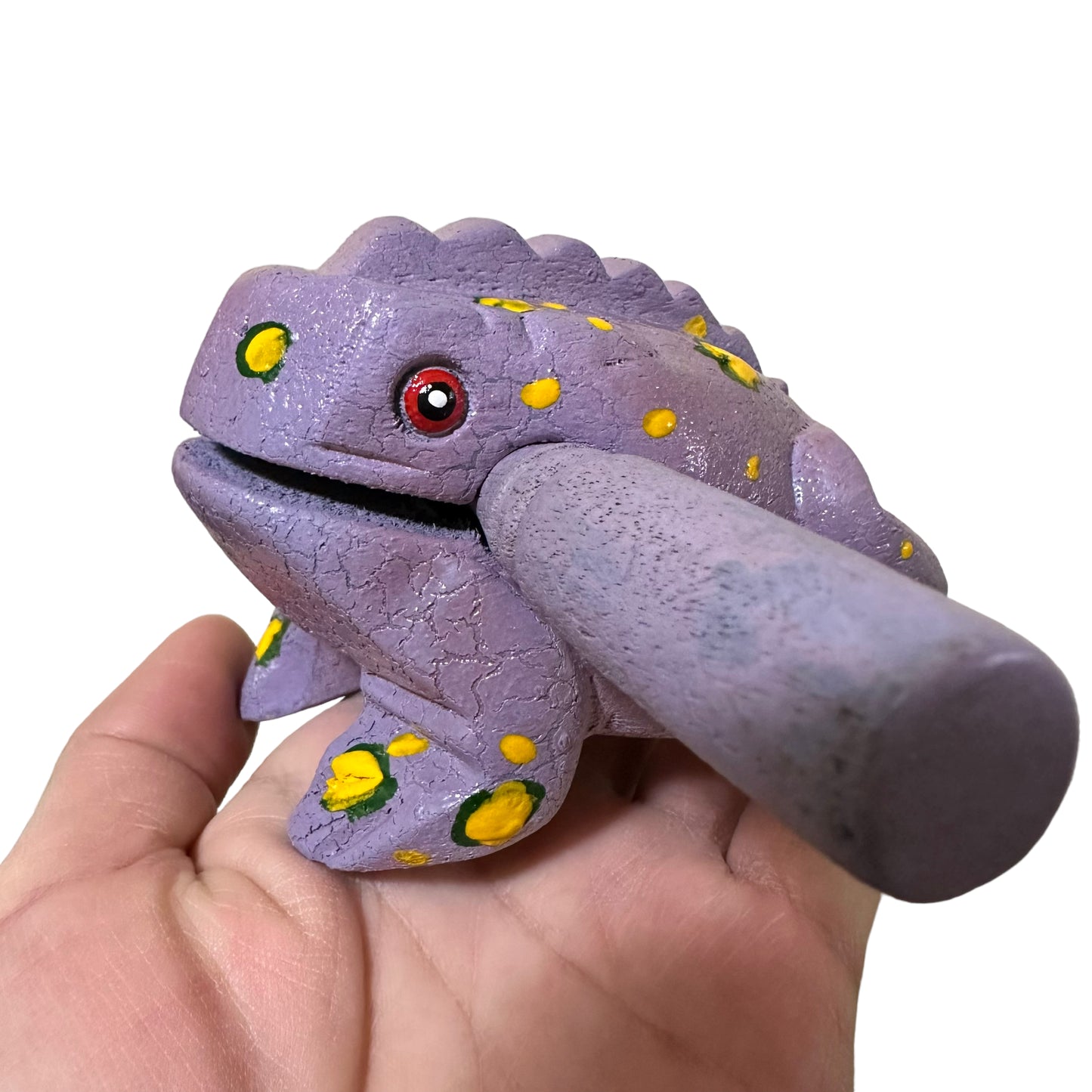 3" Medium Lavender Musical Percussion Frog