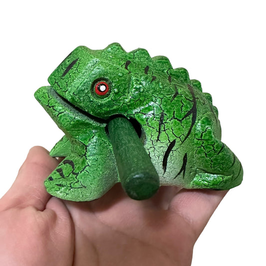 3" Medium Forest Frog Musical Percussion Frog